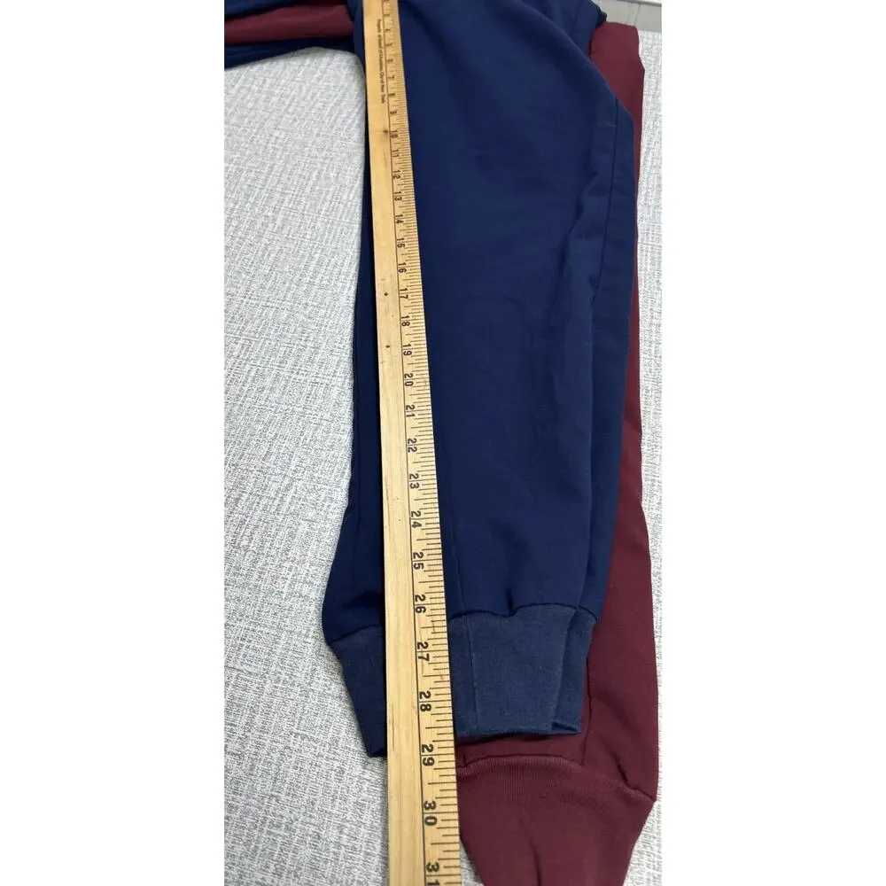 Lot of Three Figs Bottoms/Pants S Technical Collection Navy & Red Joggers
